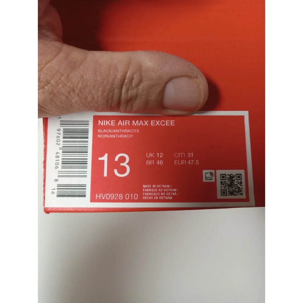 Size 13 - Nike Air‎ Max Excee Black Gum